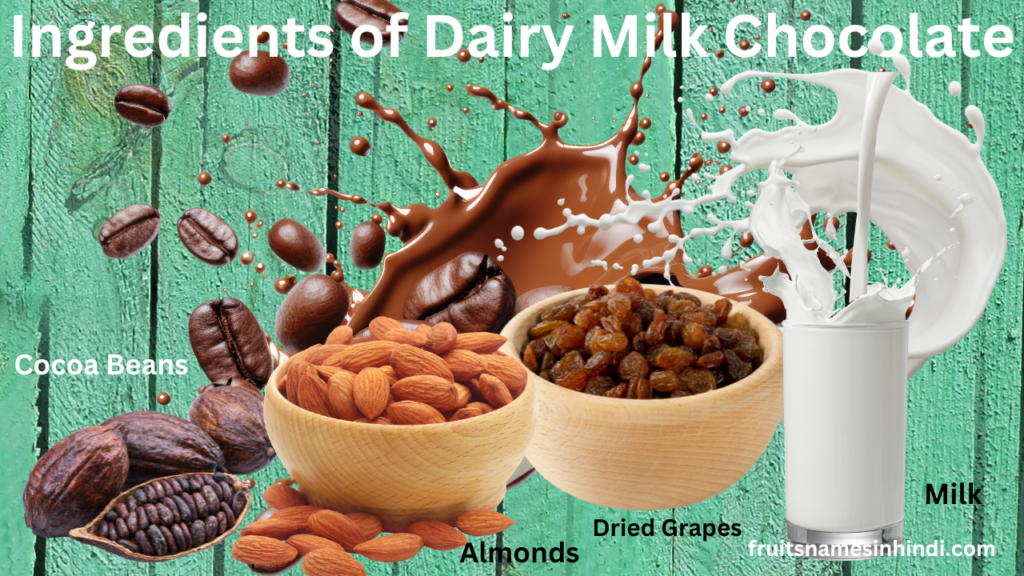 Cadbury Dairy Milk Fruit And Nut Ingredients