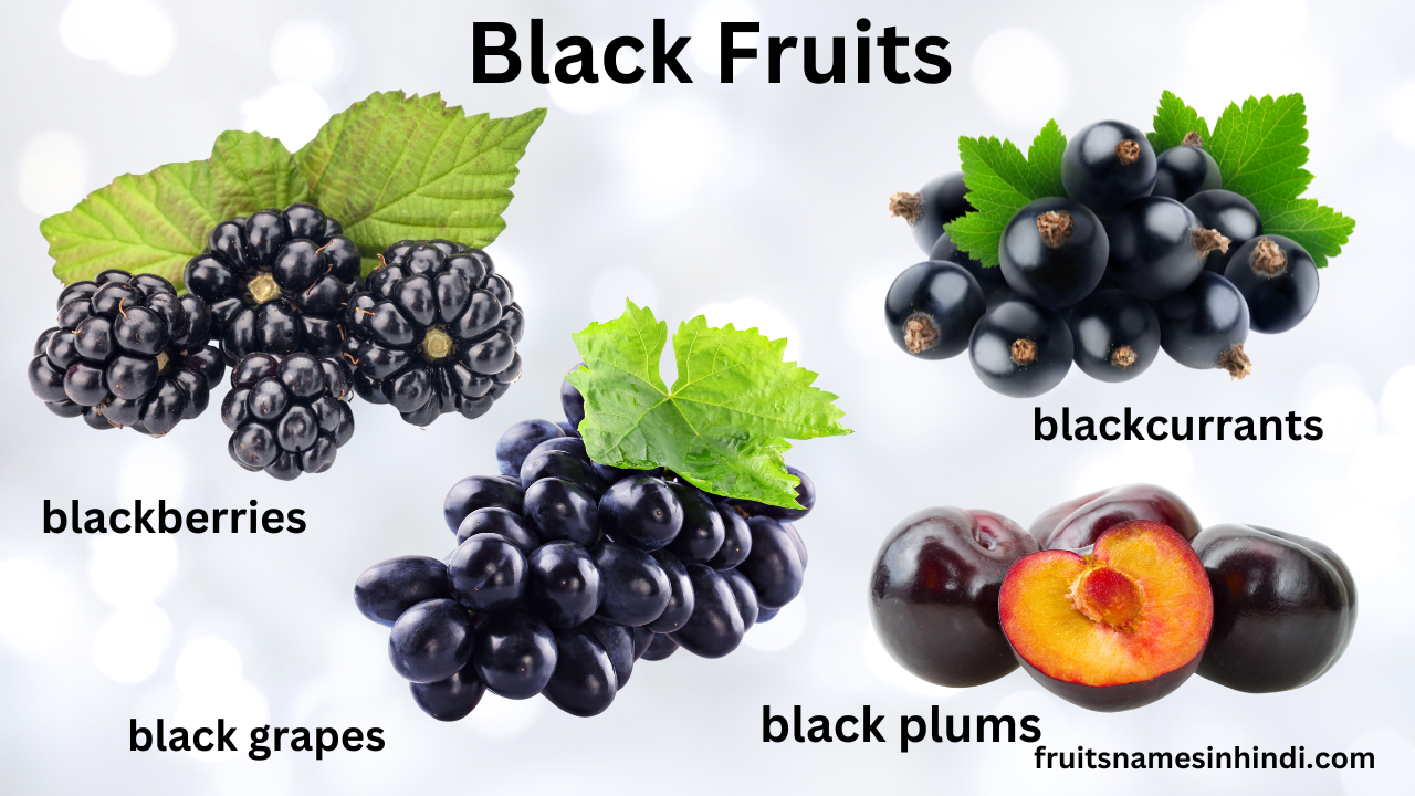 Black fruit names and pictures