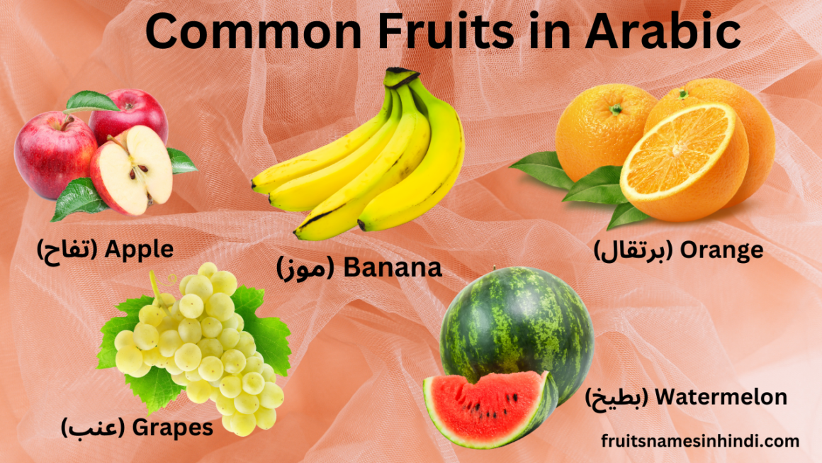100 Fruits Name in Arabic