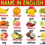 100 Fruits Name In English And Hindi