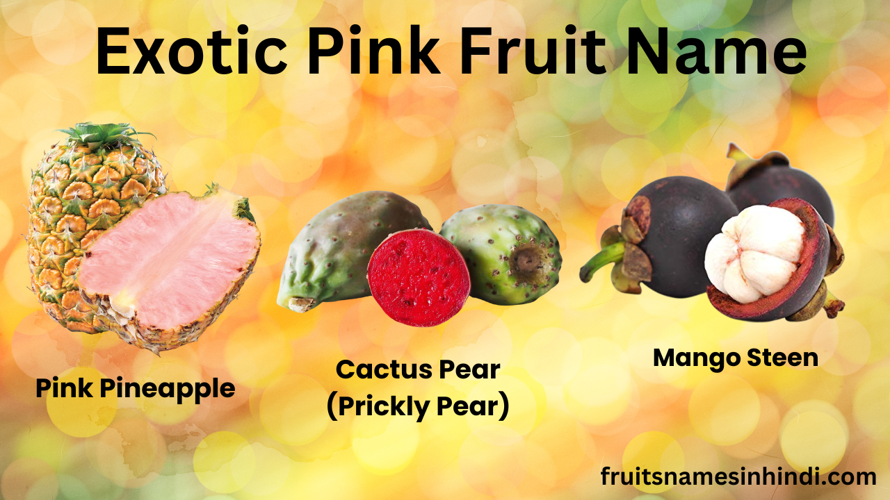 Pink Colour Fruits Images With Names